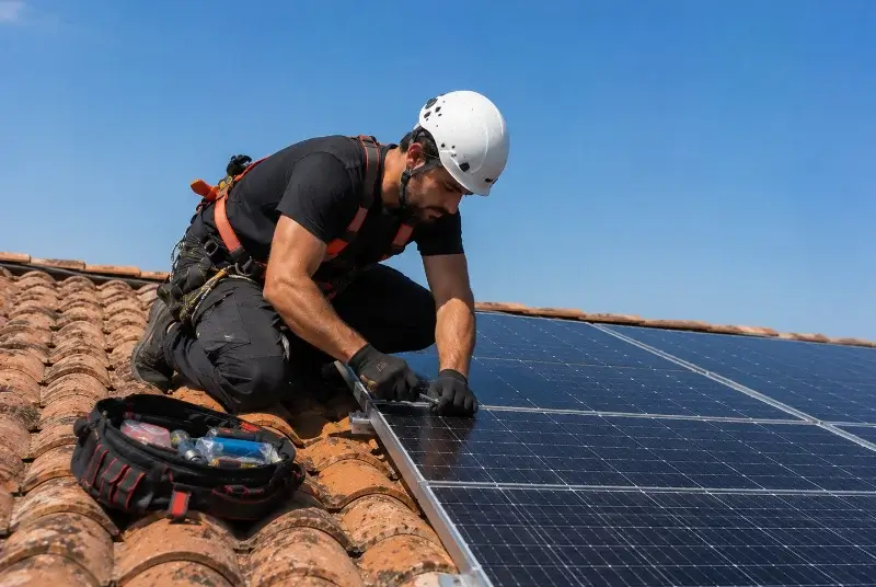 Maintenance et monitoring de panneaux solaires à Barnave
