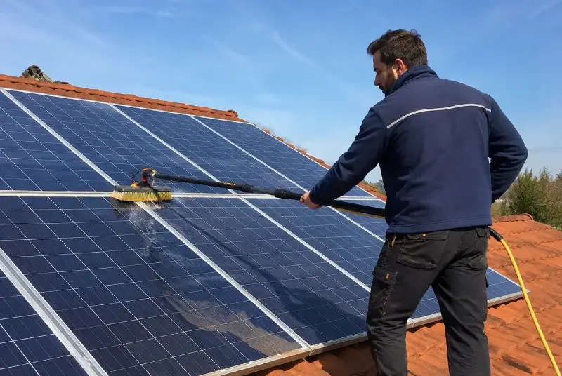 Nettoyage et entretien de panneaux solaires à Barnave